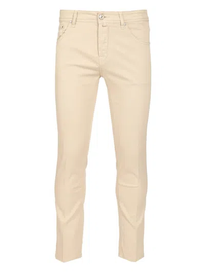 Jacob Cohen Scott Slim Fit Carrot Trousers In Neutral