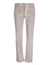 Jacob Cohen Taupe Cropped Leg Jeans In Beige