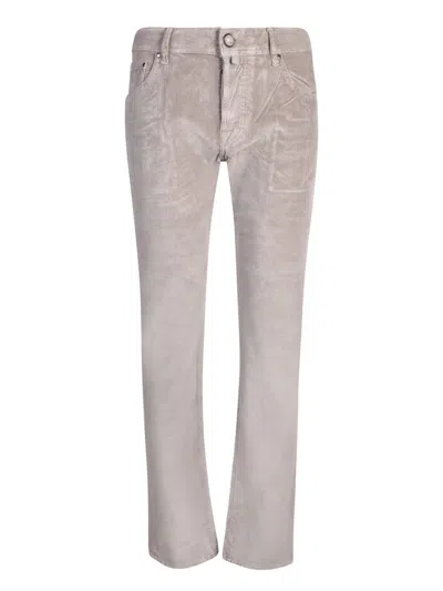 JACOB COHEN SCOTT TAUPE TROUSERS