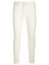 Jacob Cohen Belt Ring Denim Trousers In White