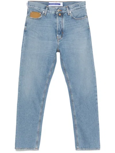Jacob Cohen Belt Loop Jeans In Blue