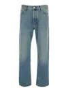 Jacob Cohen Sean Light-blue Five-pocket Jeans With Logo Patch On The Back In Denim Man In Multi