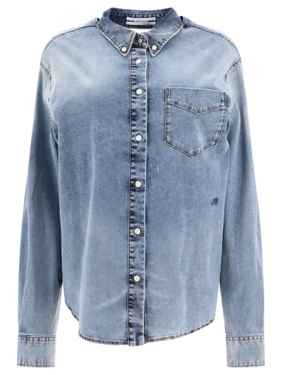 Jacob Cohen Shirt With Cut-out Shirts Light Blue