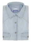 Jacob Cohen Denim Cotton Shirt Button-down Collar