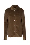 Jacob Cohen Corduroy Buttoned Shirt In Brown