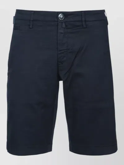 Jacob Cohen Shorts Front And Back Pockets Belt Loops In Blue