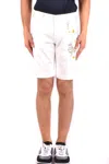 Jacob Cohen Contrasting-stitch Detail Shorts In White
