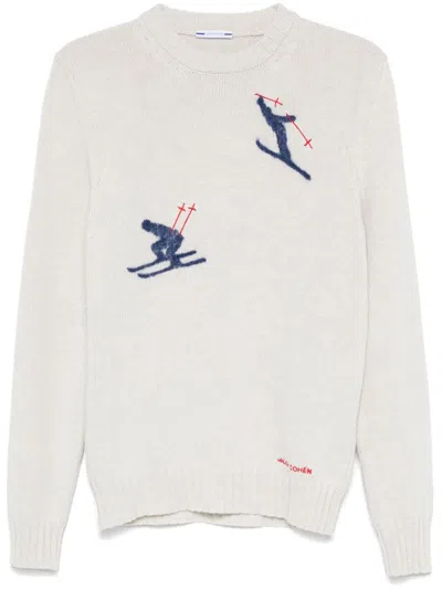 Jacob Cohen Skiing-jacquard Jumper In 白色