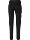 Jacob Cohen Skinny Cargo Trousers In Black