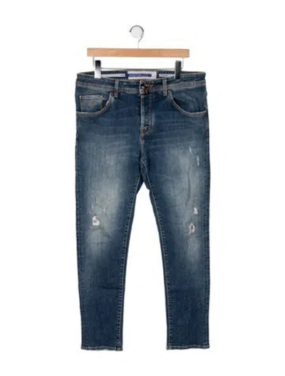 Pre-owned Jacob Cohen Skinny Jeans In Blue