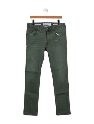 Pre-owned Jacob Cohen Skinny Jeans In Green