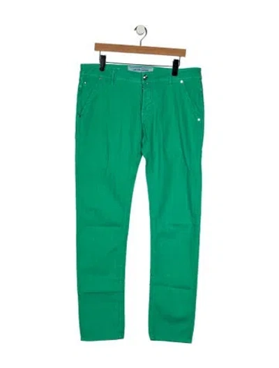Pre-owned Jacob Cohen Skinny Jeans In Green