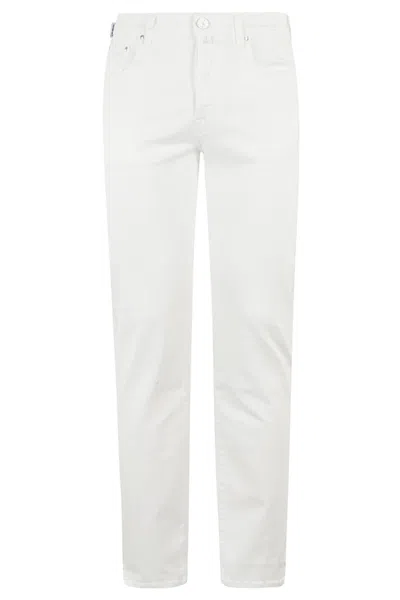 Jacob Cohen Skinny Leg Stretch Denim Pants In White
