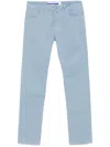Jacob Cohen Belt Loop Jeans In Blue