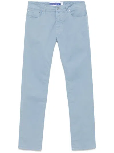 Jacob Cohen Sky Blue Cotton Jeans
