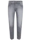Jacob Cohen Slim Cropped 5 Pocket Trousers In Grey