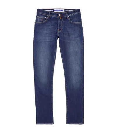 Jacob Cohen Slim Comfort Jeans In Navy