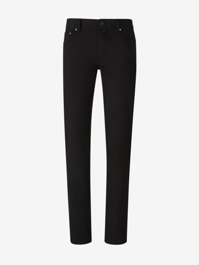 Jacob Cohen Slim Cotton Jeans In Black
