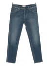 Jacob Cohen Tailored Cropped Denim Trousers In Blue