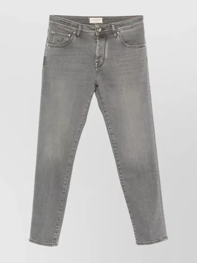 JACOB COHEN SLIM CROPPED DENIM JEANS