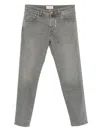 Jacob Cohen Men Slim Cropped Denim Jeans In Gray