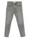 Jacob Cohen Men Slim Cropped Denim Jeans In Gray