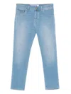 Jacob Cohen Button Fly Denim Trousers In Blue