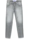 Jacob Cohen Slim Cropped Jeans In Grey