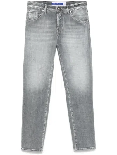 Jacob Cohen Slim Cropped Jeans In Grey