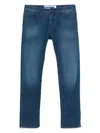 Jacob Cohen Slim Fit Nick Vintage Pants In Blue