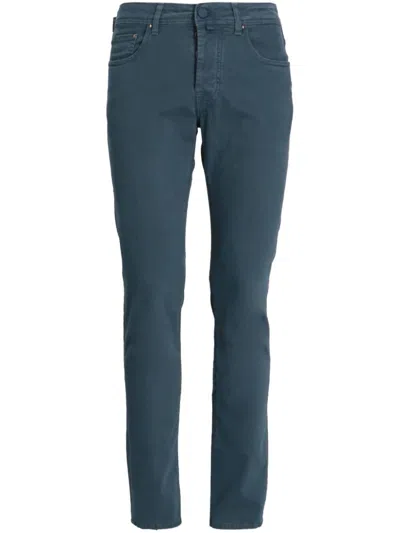 Jacob Cohen Slim-cut Trousers In Blue