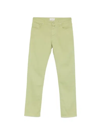 Jacob Cohen Slim Denim Cotton Jeans In Green
