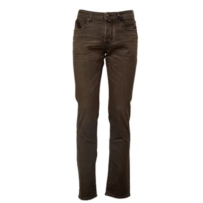 Jacob Cohen Slim Fit Bard Brown Stretch Denim Jeans