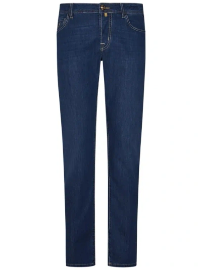 Jacob Cohen Slim-fit Blue Denim Jeans In Black