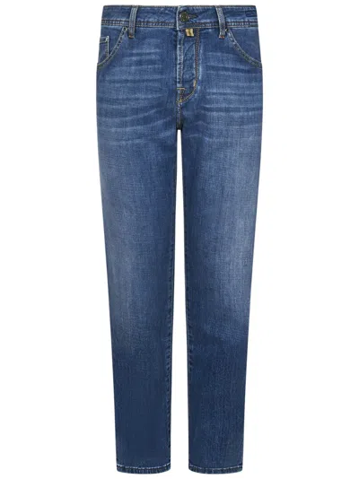 Jacob Cohen Slim-fit Blue Jeans With Classic Five-pocket Design