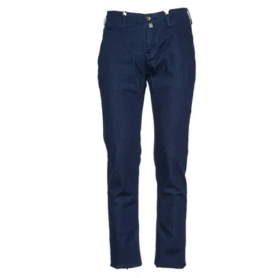 Jacob Cohen Slim-fit Bobby Jeans With Chrome Details And Embroidered Pocket