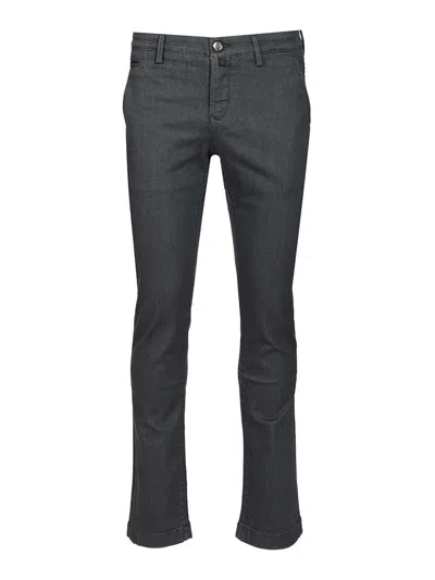 Jacob Cohen Slim-fit Chino Trousers In Black