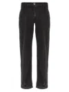 Jacob Cohen Corduroy Trousers With Front And Back Pockets In Black