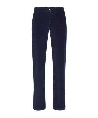 Jacob Cohen Slim-fit Corduroy Trousers In Black