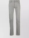 Jacob Cohen Four-pocket Slim-cut Chinos In Gray