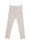 Jacob Cohen Slim Waist Denim Trousers With Pockets In Gray