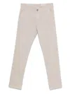 Jacob Cohen Slim Waist Denim Trousers With Pockets In Neutral