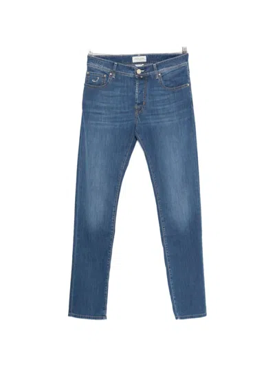 Jacob Cohen Stretch Cotton Denim Jeans In Multi