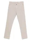 Jacob Cohen Slim Waist Denim Trousers With Pockets In Gray