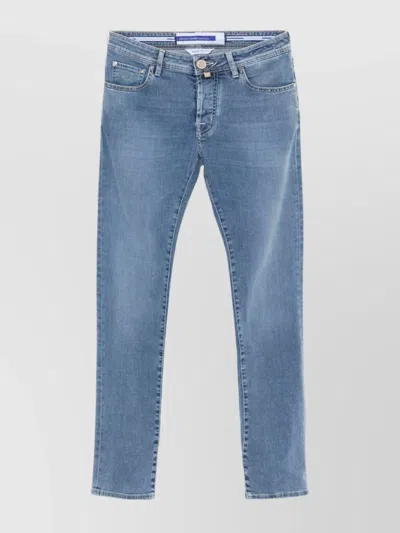 JACOB COHEN SLIM FIT DENIM JEANS WITH BELT LOOPS