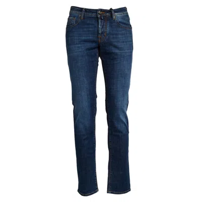 Jacob Cohen Slim Fit Denim Jeans With Classic Five-pocket Design In Blue