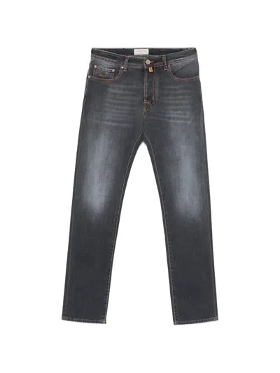 Jacob Cohen Slim-fit Five-pocket Jeans In Black