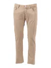Jacob Cohen Slim Fit Five-pocket Pants In Brown