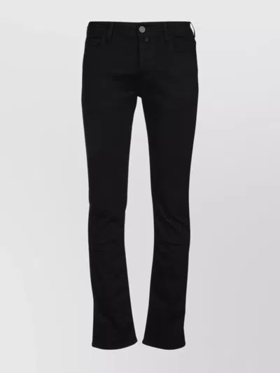 Jacob Cohen Slim Fit Five Pocket Trousers In Black