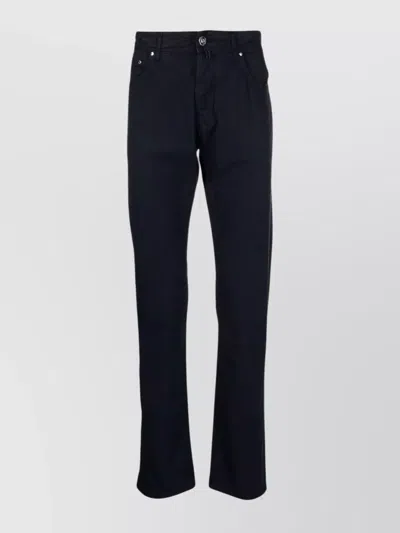 JACOB COHEN SLIM FIT FIVE POCKETS DENIM TROUSERS